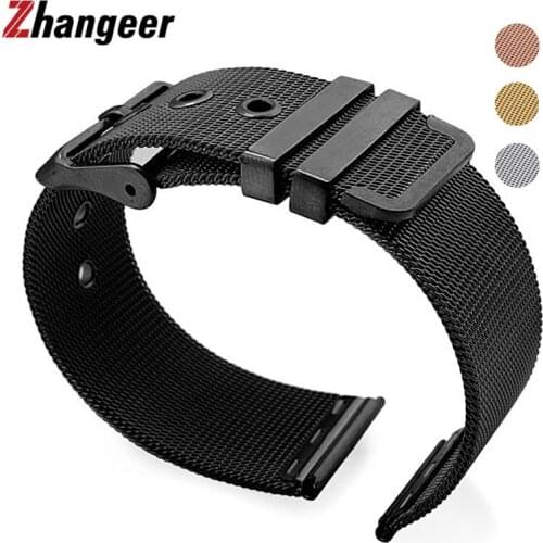 18mm/20mm/22mm/24mm Ultra Thin Milanese Loop Watchband Stainless Steel Universal Replacement Strap Mesh Band Watch Accessories