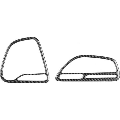 2Pcs Instrument Vent Panel Trim Cover Ant-scratch Simple Charming Fashion Instrument Panel Vent Trim Cover for Dodge Challenger