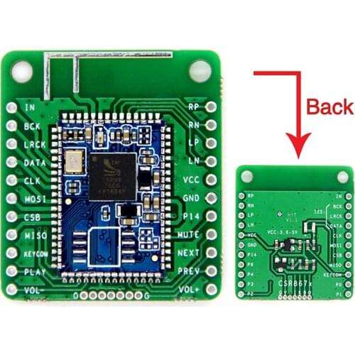 5pcs/lot CSR8670 Bluetooth V5.0 Low Power Bluetooth Audio Module APTX Lossless Compression I2S Fiber SPDIF