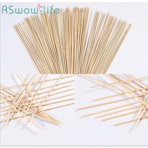500Pcs Kebab BBQ Bamboo Sign Lamb Beef Hot Dog Disposable Bamboo Sign BBQ Tool For Rotisserie Barbecue Supplies