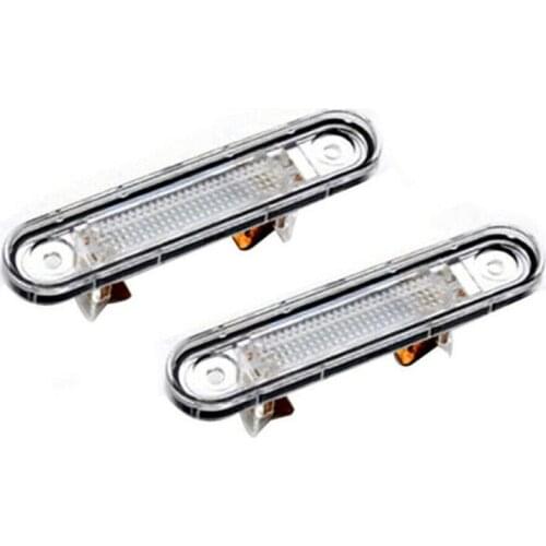 2 Pcs White LED License Plate Light Fit for W124 W201/202 Models
