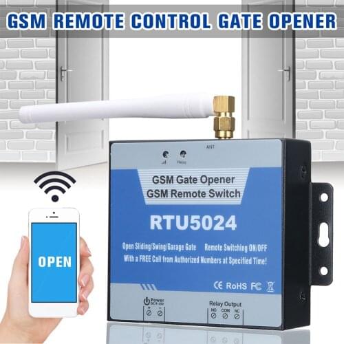 RTU5024 GSM Gate Opener Relay Switch Remote Control Door Access Wireless Door Opener By Free Call 850/900/1800/1900MHz