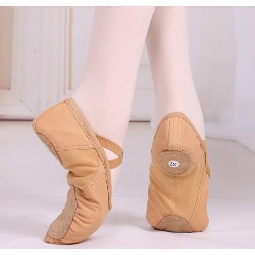 Canvans Split Sole Ballet Dance Shoes Wholesale Adults Women Pointe Ballet Dance Shoes Ballet Slipper Ballerina Dance Wear Girls