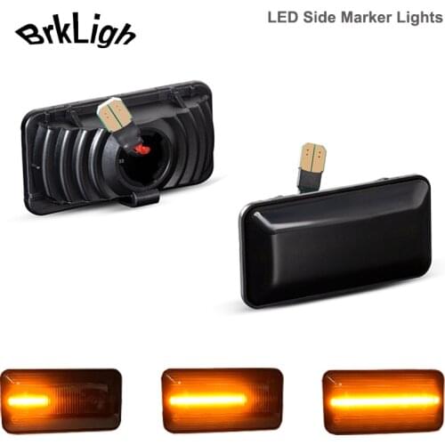 2Pcs Dynamic Car Led Side Marker Turn Signal Light Lamps For VW Golf3 1H1 1H5 1E7 Variant Cabriolet Vento 1H2 Seat Ibiza Cordoba