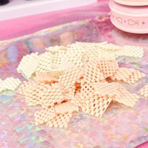 Felico 1 bag 15g Slime DIY Accessories Toy Foam Cookie Crispbread Shaped Slime Supplies Filler Decoration Gift Toy for Kid Adult