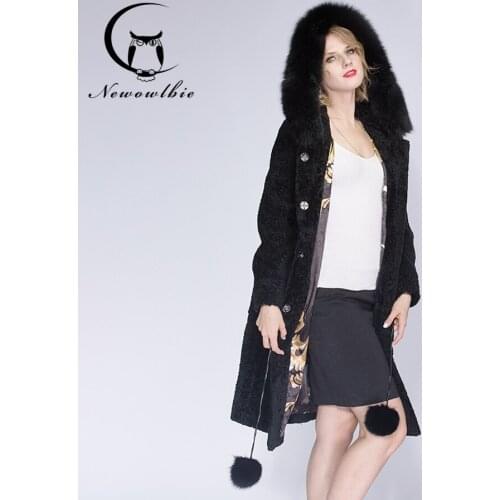 2021 Shepherd Shepherd Slim Winter Jacket, Real Fox Fur Coat Cap, Womens Warm Double-faced fur