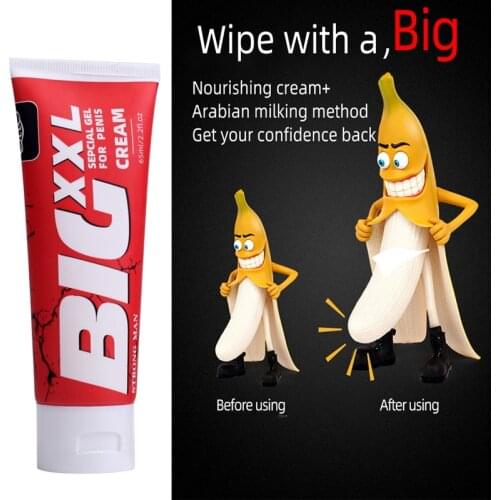 Cream for Penis Enlargement 65ml Lubricantes Big Dick Cock Increase Xxl Size Penis Gel Herbal Aphrodisiac