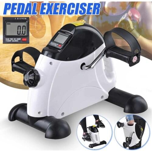 Mini Pedal Stepper Exercise Machine LCD Display Indoor Cycling Bike Stepper Treadmill Ttraining Apparatus For Home Office Gym