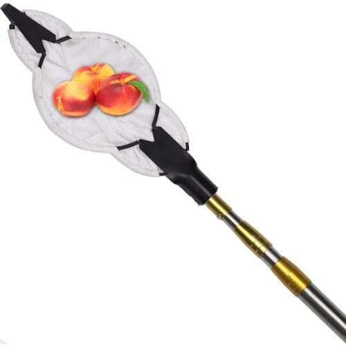 Double blade high altitude fruit picker multifunctional stainless steel telescopic rod fruit picker pomegranate picking