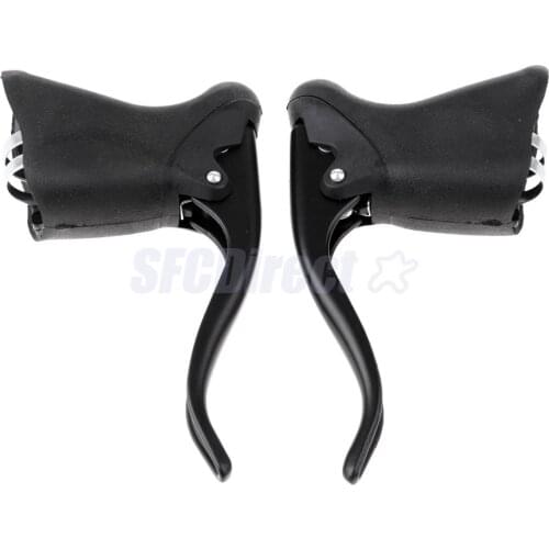 Alloy Road Bike Bicycle Racing TT Bar Drop Bar Brake Levers Set 22.2-23.8mm