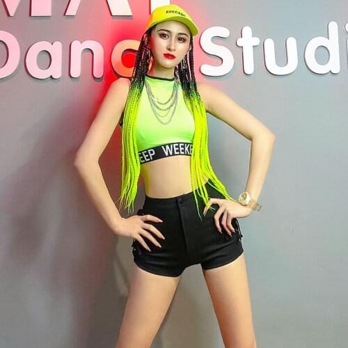 New Bar DS Performance Clothes Female Jazz Pole Dance Stage Clothing Hip Hop Dance Costumes Festival Party Rave Outfits DWY5310