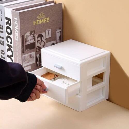 2/3/4 Layer Office Drawer Storage Box Organizer Multifunction Dustproof Stationery Storage Rack Desktop Makeup Organizer Box