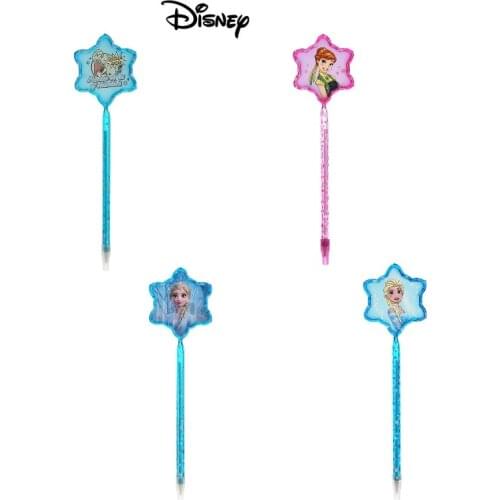 Disney Genuine Frozen Student Office Children Learning Pen Creative Character Modeling Neutral Pen Cartoon Black ballpoint pen