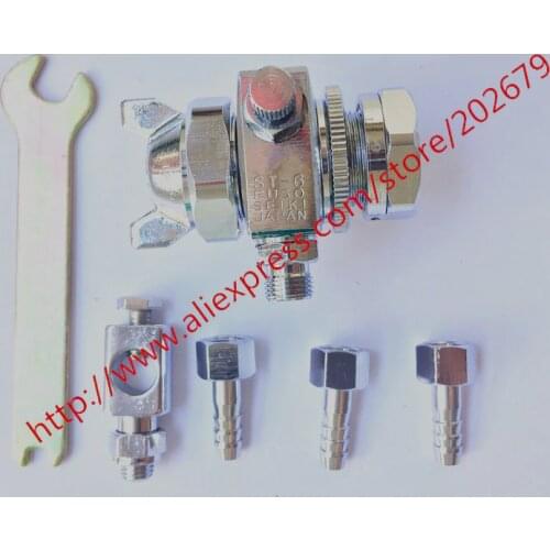 ST-6 Automatic Spray Gun 1.0/1.3/1.3/2.0mm Auto Spray Gun For Wave Soldering Casting Cooling Gun Long Nozzle Auto Spray Gun