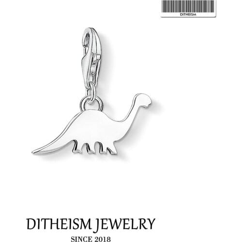 Dinosaur Charms Pendant,2019 Brand New Summer Fashion Jewelry 925 Sterling Silver Gift For Women Men Fit Bracelet Necklace Bag