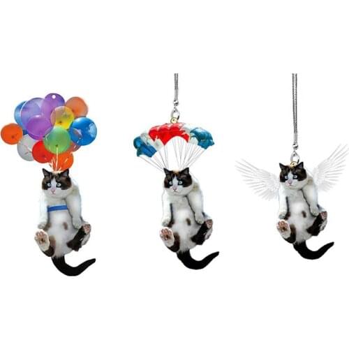 Car Pendant Animal Shape Balloon Cat Car Interior Decoration Flying Hanging Home Ornament 2021 Newest
