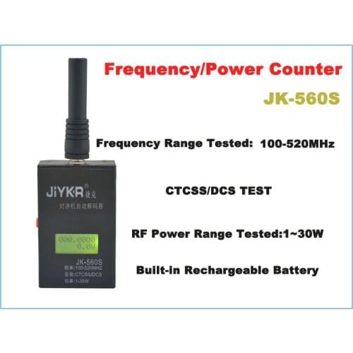 JK-560S Portable Frequency,Power,CTCSS & DCS 3 in 1 Frequency Counter 100-520MHz,CTCSS/DCS,1-30W Frequency Meter