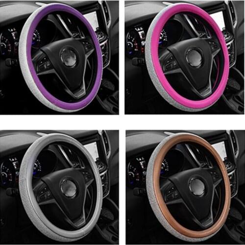 Car Silicone Steering Wheel Case Cover Shell Skidproof Car Accessories For Audi Nissan Peugeot Honda KIA Hyundai LADA BMW etc