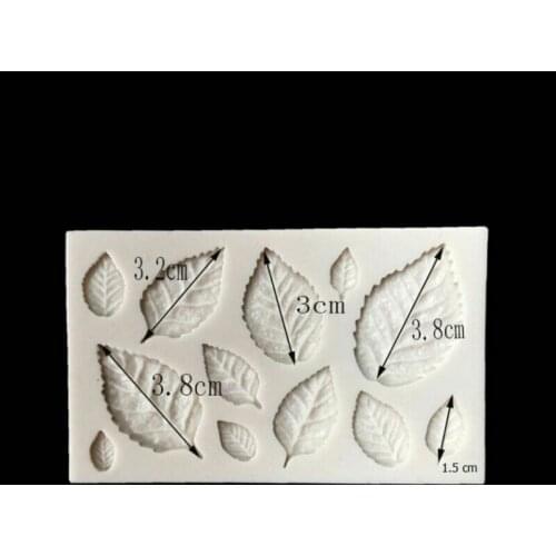 10x6.5cm leaf silicone mold fondant mold chocolate mold lace mold cake decorative mold