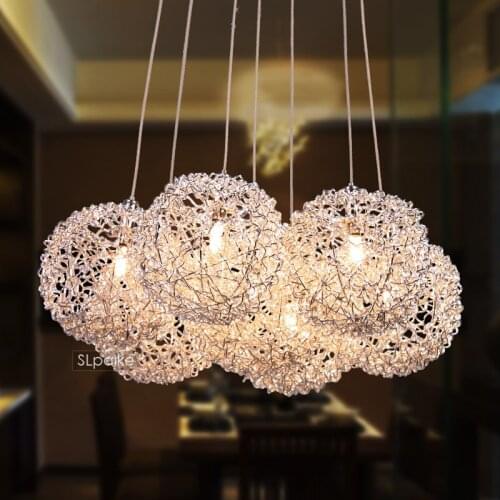Pendant light modern brief restaurant lights bedroom lamp aluminum wire lamp fashion FG541