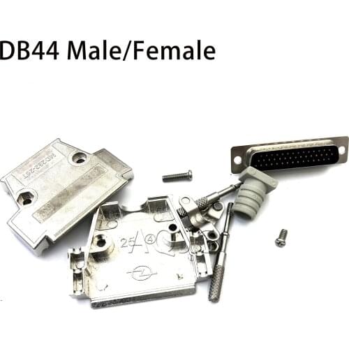 DB44 welded head welding wire DB44 3 row 44 pin plug male female D-SUB44 metal casing