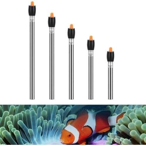 Waterproof Aquarium Heating Rod Temperature Adjustment Stainless Steel Submersible Thermostat Fish Tank Water Heat Rod