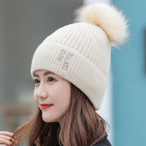 Knit hat cycling warm ear protection hat cold wool hat fashion wool hat gorros mujer invierno women winter hat beanie