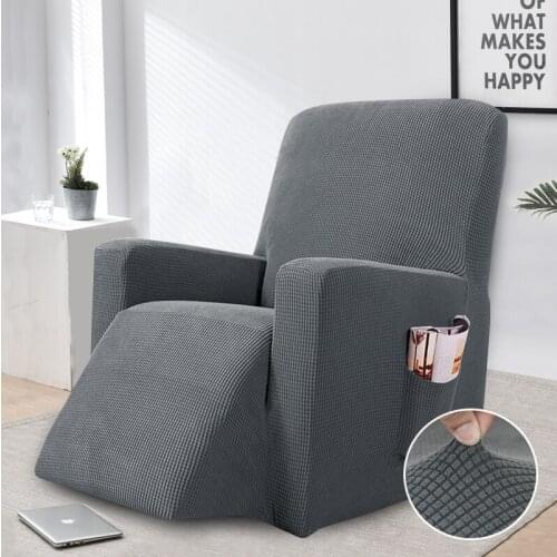 Knitted Recliner Slipcovers Stretch Jacquard Sofa Covers for Living Room Furniture Protector Elastic Durable Couch Cover