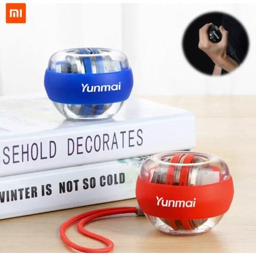 Fast ship yunmai Wrist Trainer LED Gyroball Essential Spinner Gyroscopic Forearm Exerciser Gyro Ball Antistress Toy