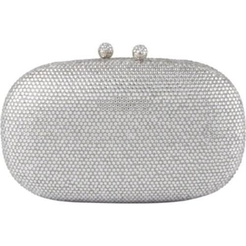 Female Black/Red/Green Color Crystal Clutches Bags Women Evening Bag Clutch Minaudiere Bag Wedding Cocktail Party Handbag Purse