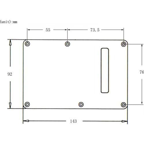 1pc Aluminium Electric Guitar Cavity Cover Backplate Musical Instrument Parts
