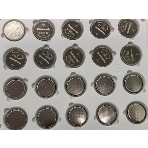 100pcs/lot New Genuine For Panasonic BR2032 BR 2032 3V Battery High temperature Button Coin Cell Battery Batteries
