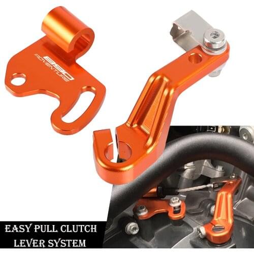 890 Adventure Motorcycle CNC Stunt Clutch Lever Easy Pull Cable System One Finger Clutch v2.0 for 790 Adventure 2019 2020 2021