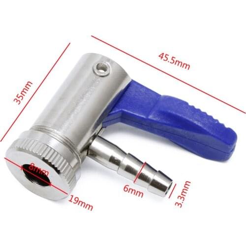 6/8MM Bicycle Air Pump Adapter Auto Pump Tire Inflator Valve Connector Chuck Clip Cycling Accessories