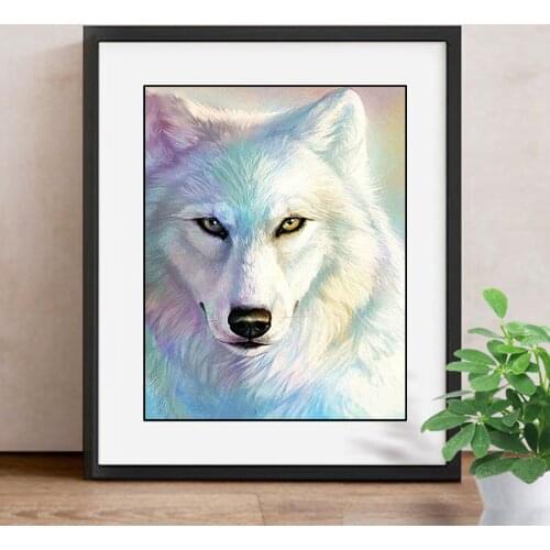 Mosaic Diamond Embroidery Animals 5D DIY Diamond Painting Cross Stitch Wolf Full Square/Round Drill Decoration