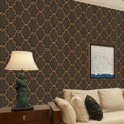 Beibehang Modern simple geometric lattice pvc wallpaper three - dimensional geometric bedroom living room background wallpaper