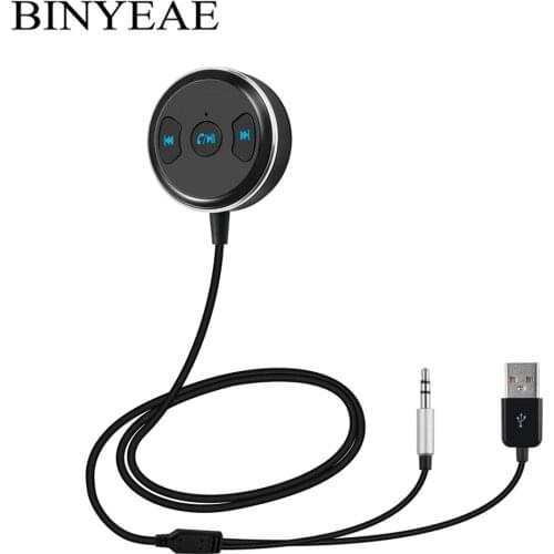 Bluetooth 4.1 Handsfree Aux USB Car kit Wireless Stereo Music Receiver 3.5mm Auto Audio Adapter Support IOS Siri