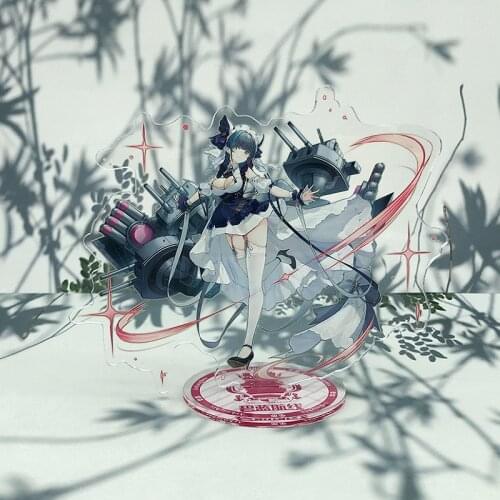 Acrylic Stand Keychain Man Azur Lane Key Chain Women Key Holder Couples Keyring Game Wedding Bibury Animation Studios Llaveros