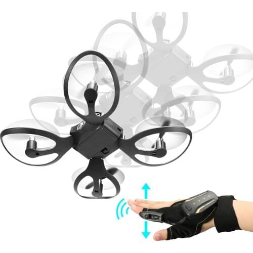 Four-Axis Air Vehicle Body Sensor Gesture Model Control Toy Folding Unmanned Aircraft Aerial Photography for Boy Gift