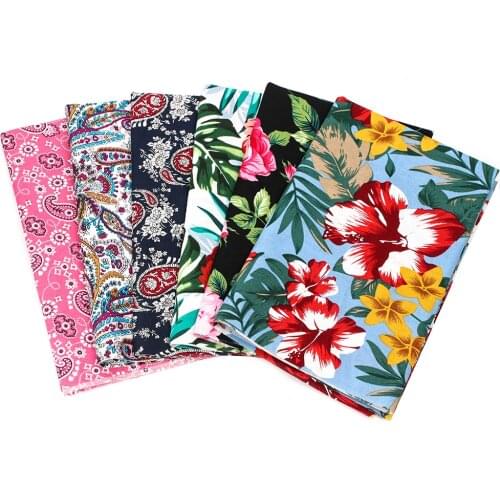 Cheerbows Flowers Printed Cotton Fabric Sheet For Sewing 40*50cm Cotton Cloth Fabirics DIY Craft Home Textile Decro Accessories