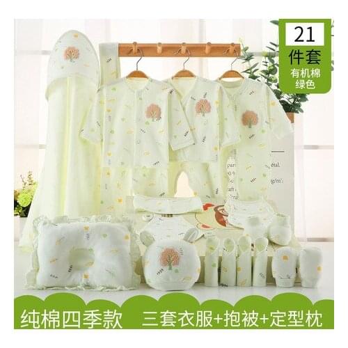 Babys Sets Baby Clothing organic cotton newborn clothes 15/18/21 pieces baby set 59cm infant clothing bebe fille bebe garcon