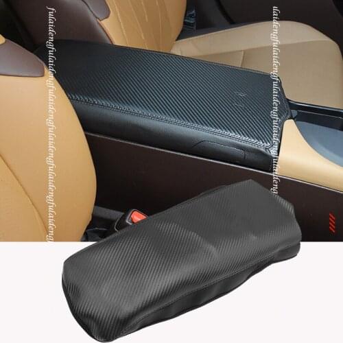 For Lexus ES350 ES300H 2018-2020 PU Leather Armrest Console Pad Cover Cushion Support Box Armrest Top Mat Liner Car Accessories