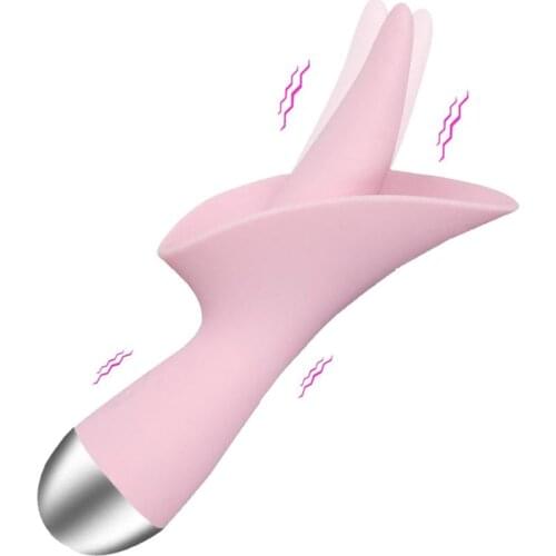 EXVOID Oral Licking Breast G-spot Massager Tongue Vibrator Sex Toys for Women Silicone Male Tongue Masturbator Adult Products