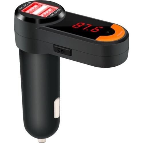 FM Transmitter Wireless Car Bluetooth Handsfree Audio Receiver U Disk Auto MP3 Player 2.1A Dual USB Car Charger Accessories