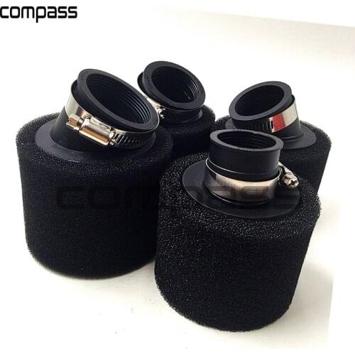 32mm 35mm 38mm 42mm 45mm 48mm Bend Elbow Neck Foam Air Filter Sponge Cleaner Moped Scooter Dirt Pit Bike Motorcycle RED Kayo BSE