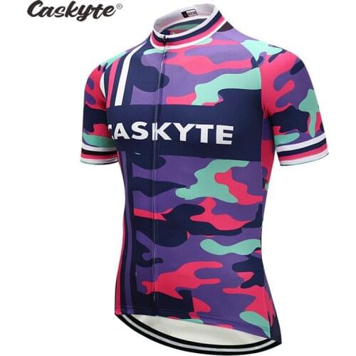 CASKYTE Summer 2021 T Shirt For Men Mountain Bike Ciclismo MTB Baju Sepeda Pria Bicycle Clothes Man