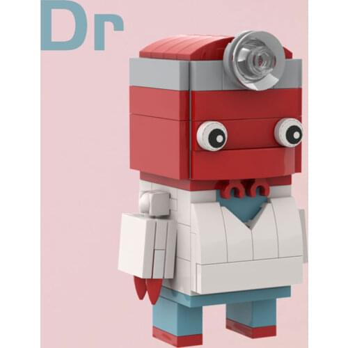 MOC Building Block Maker Movie Game Classic Figures Dr Creative Assembly Model Children Toy DIY Build Brick Birthday Gifts