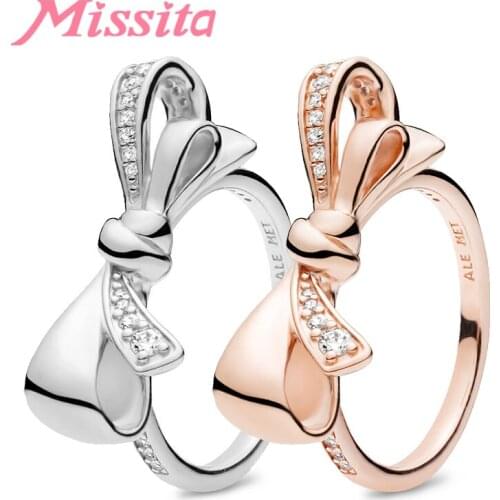 MISSITA Rings With Cubic Zirkonia For Women