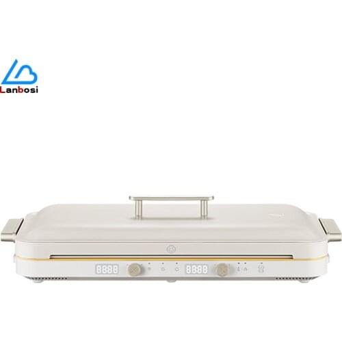 Multi-Function Cooking Pot Electric Baking Tray Household Barbecue Tray IH Heating Barbecue Hot Pot All-In-One Machine