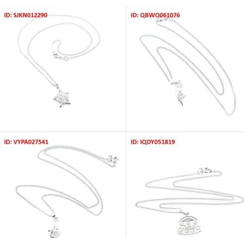 Fashion Jewelry Necklace Pendent White Rhinestone Flower Star Love Heart Zircon Rhinestones Bag Handbag